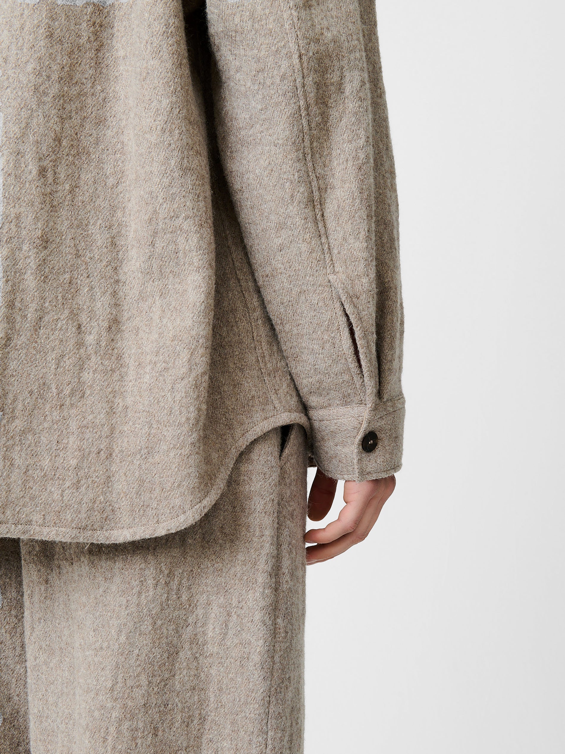 Deck Wool Shirt in Feather - Studio Nicholson