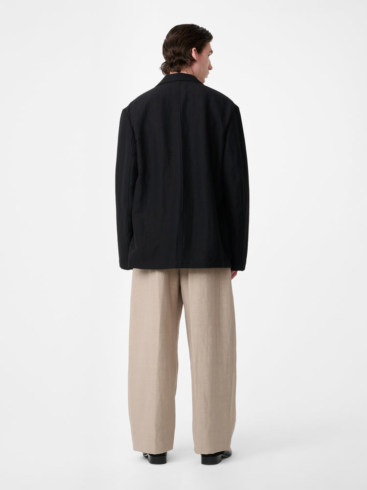 Denison Linen Jacket in Black