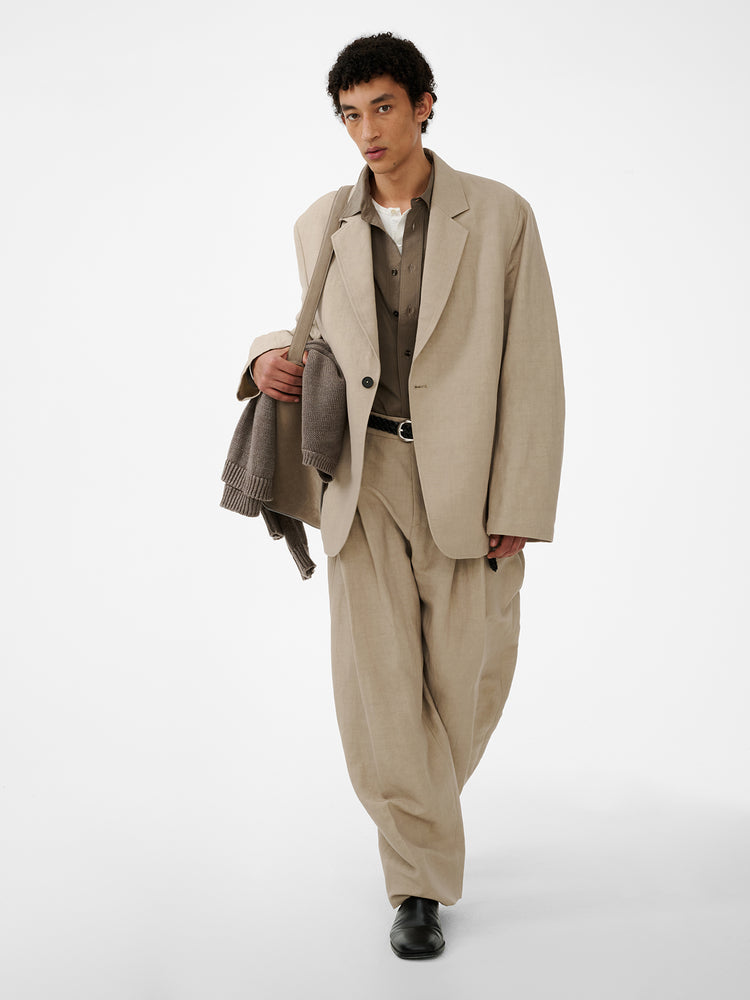 Denison Linen Blazer in Sand