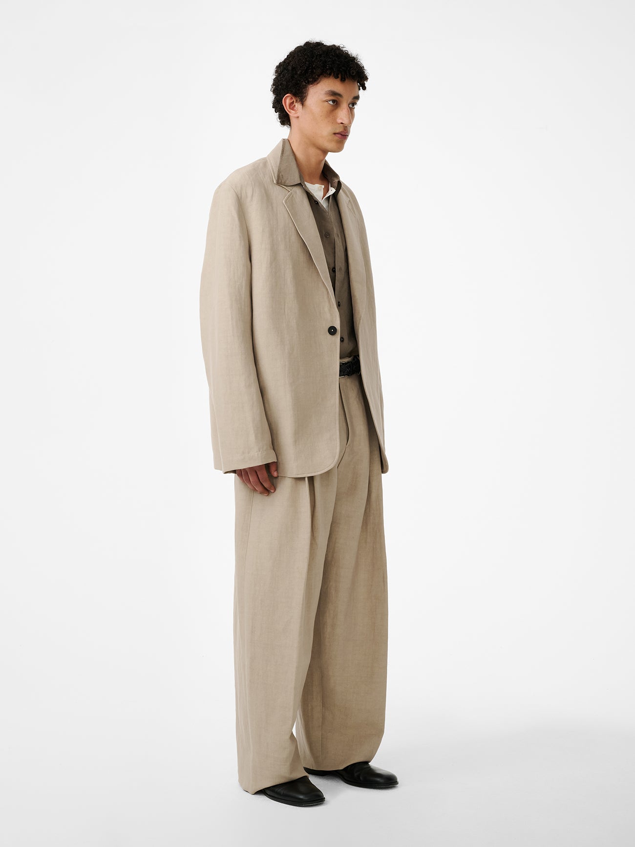 Denison Linen Jacket in Sand