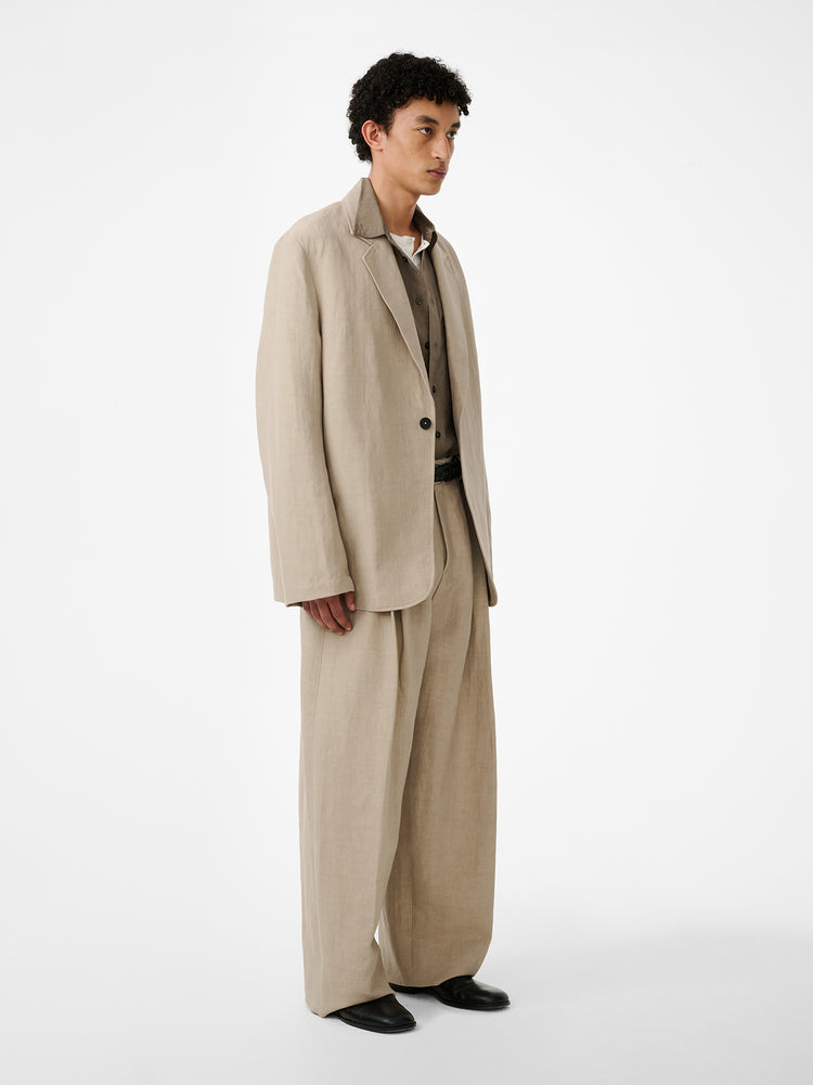 Denison Linen Blazer in Sand