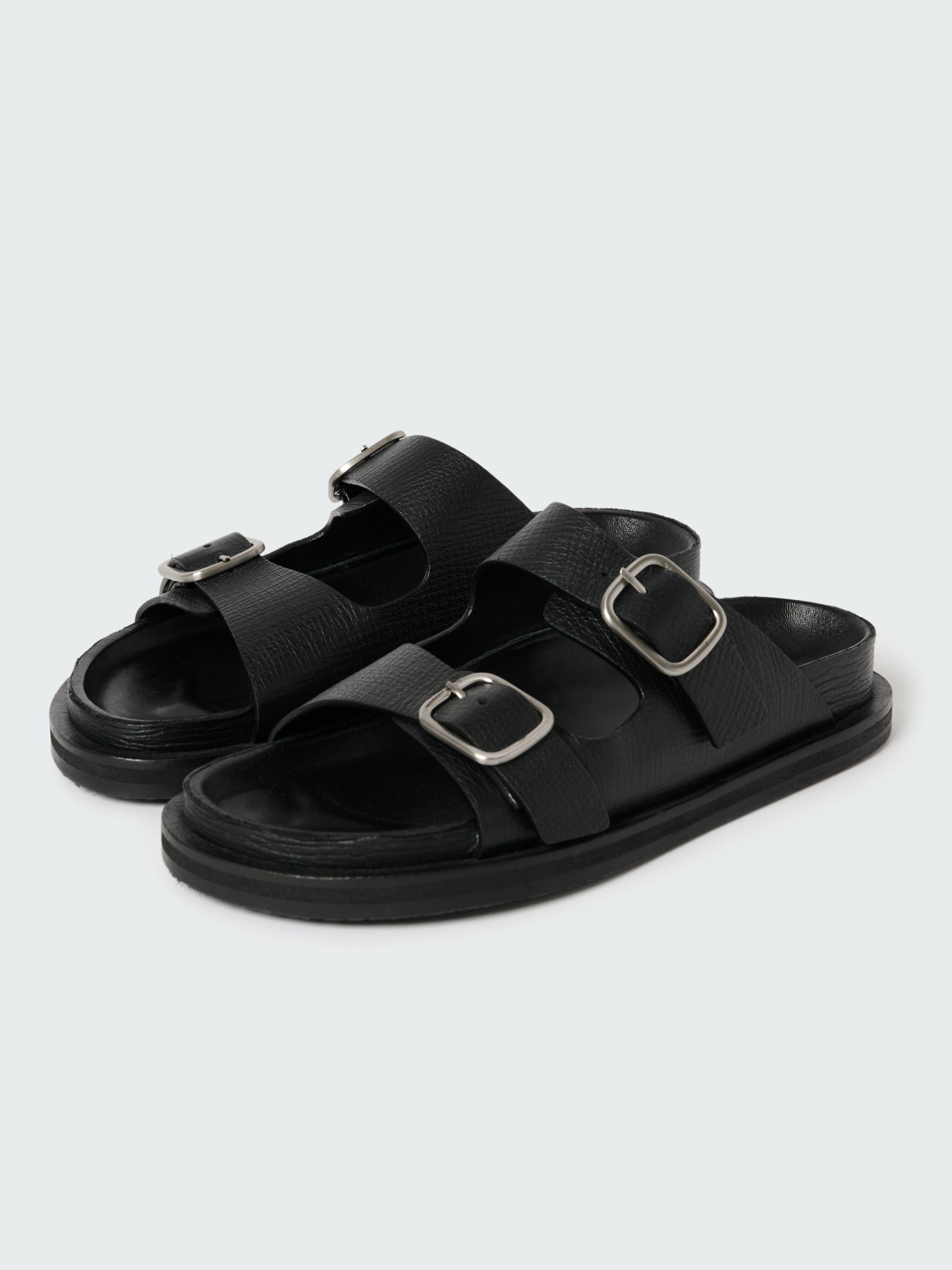 Denver Leather Sandal in Black– Studio Nicholson