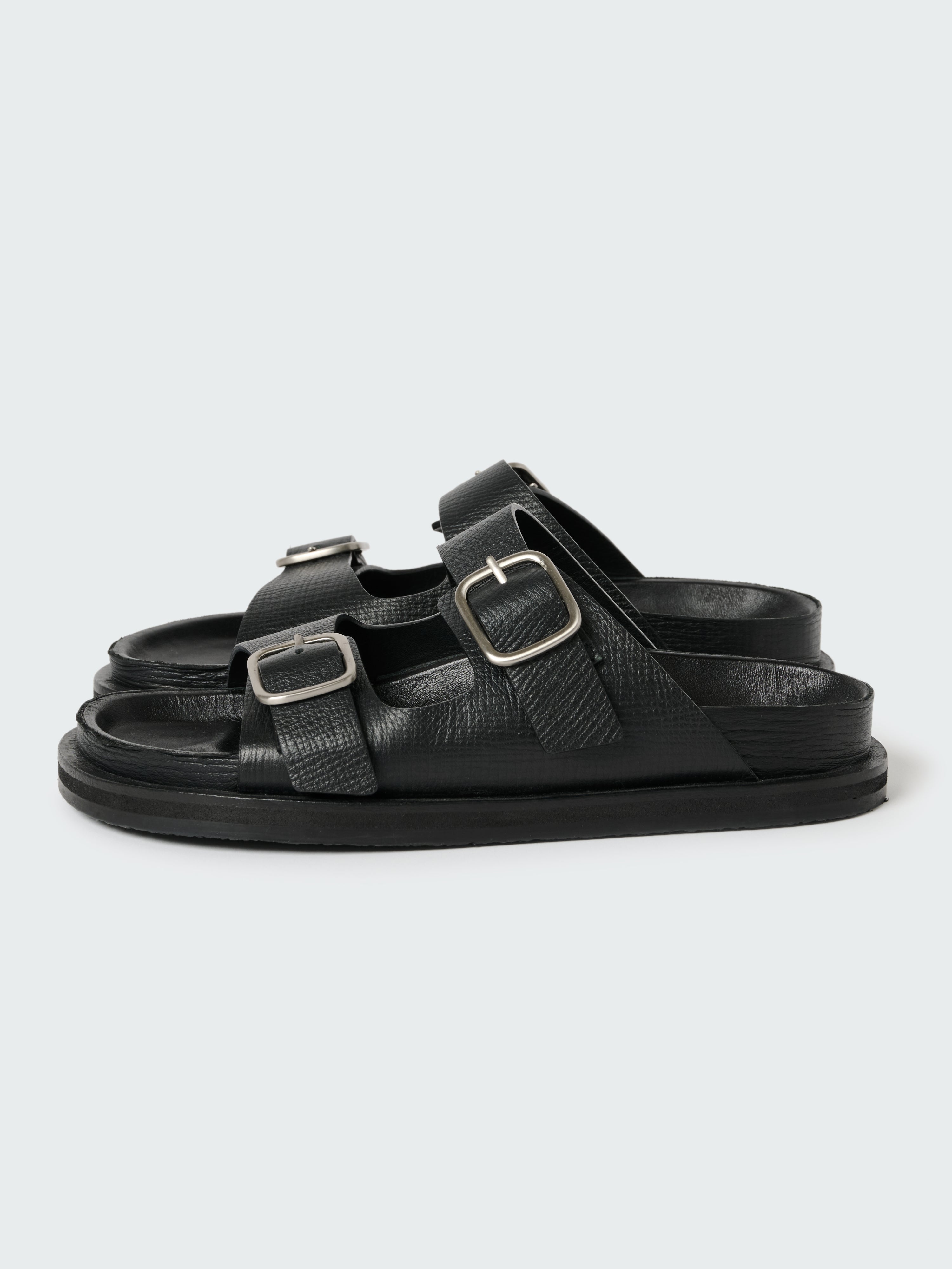 サンダル・ミュール STUDIO NICHOLSON Women Sandals SNW 1652 DENVER BLACK Denver Leather Sandal in Black– Studio Nicholson