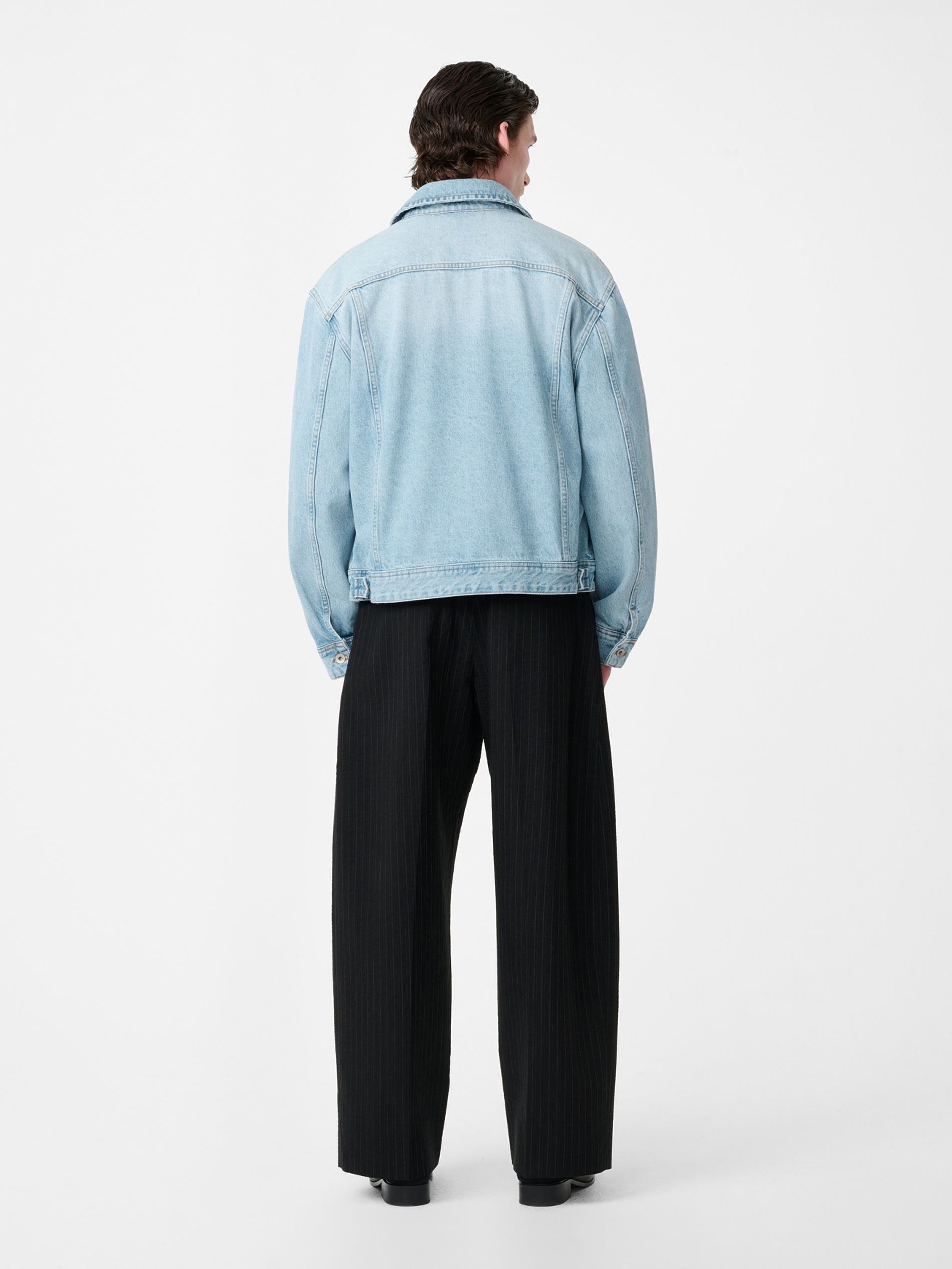 Derby Denim Jacket in Bleached Wash