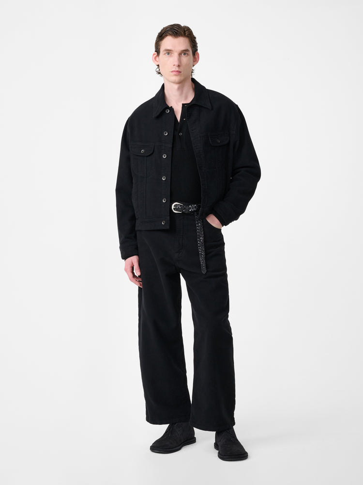 Derby Moleskin Jacket in Black