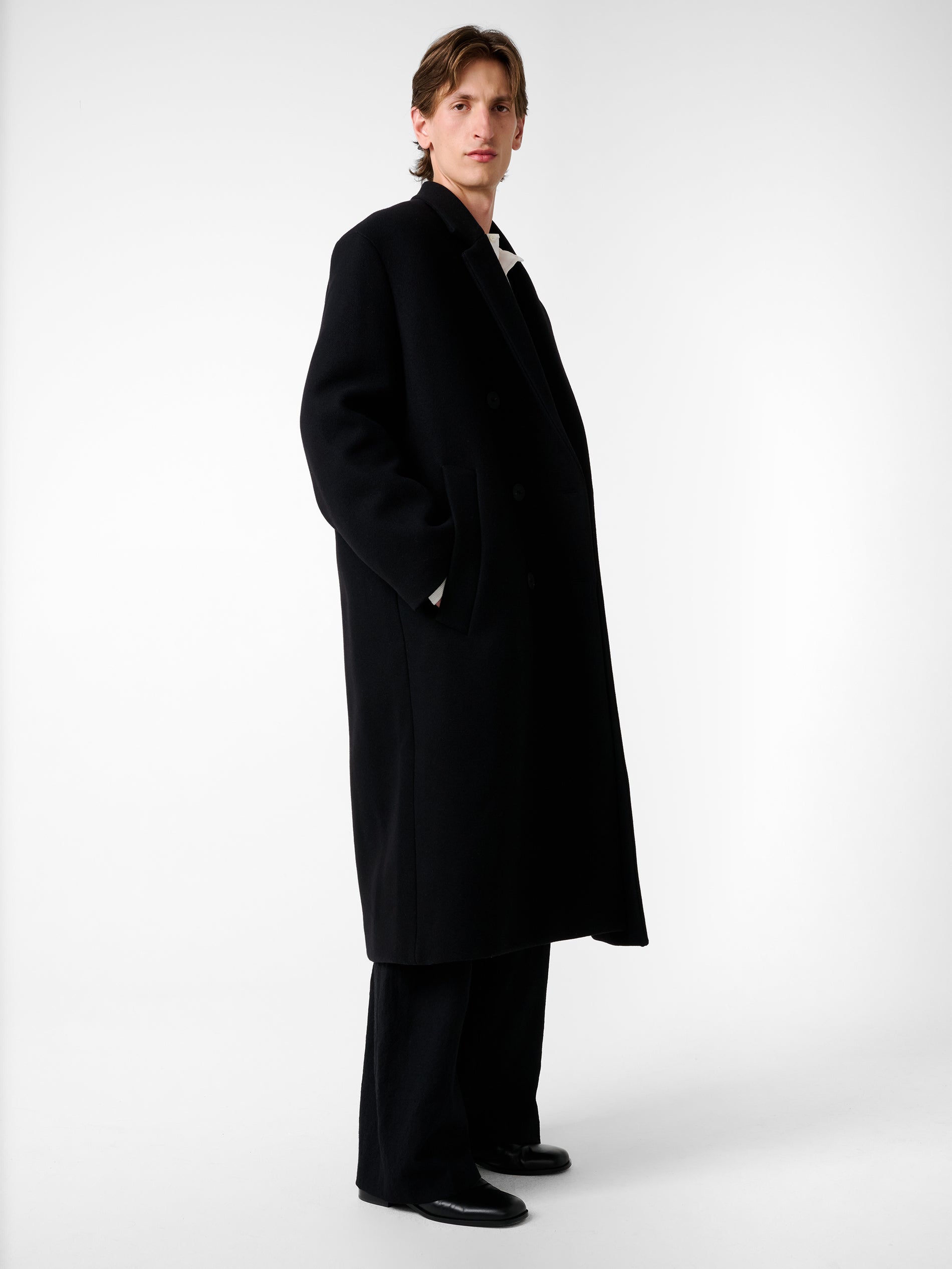 Diall Coat in Black - Studio Nicholson