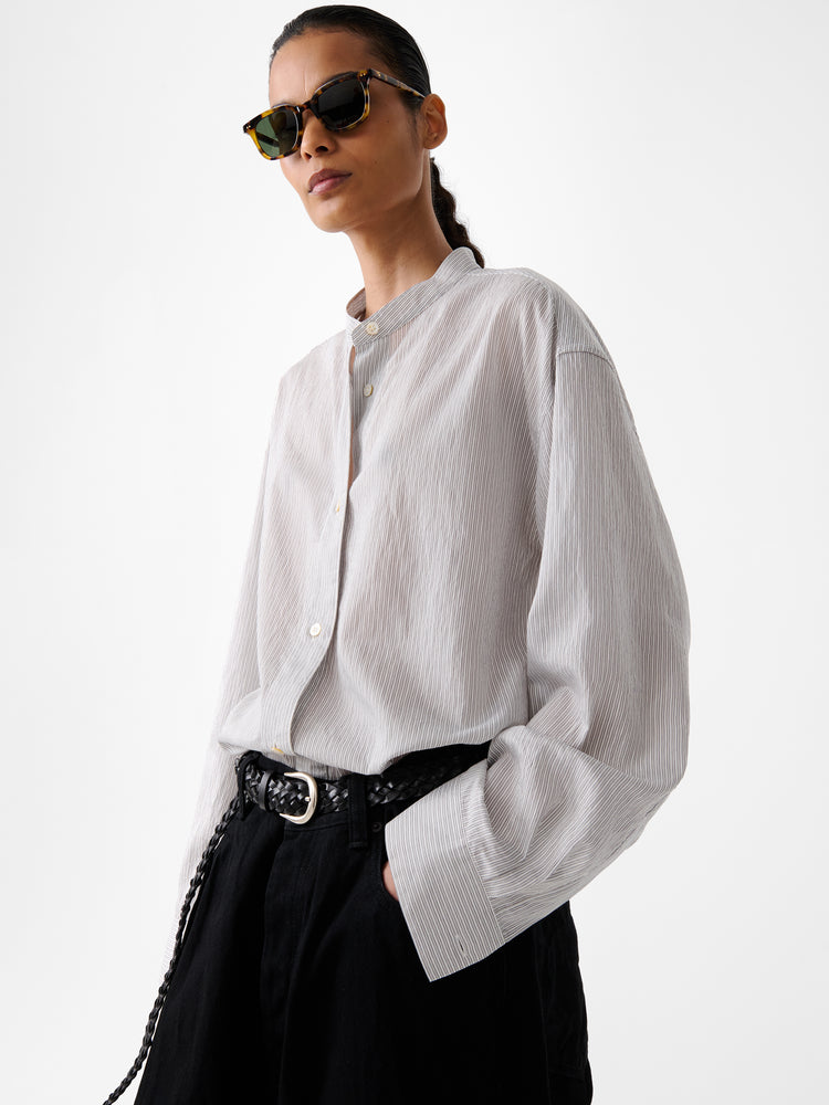 Dilys Shirt in Chalk Stripe