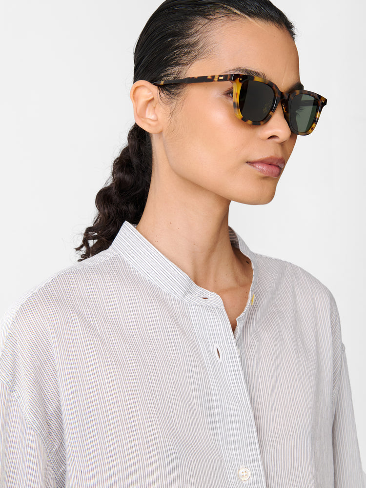 Dilys Shirt in Chalk Stripe