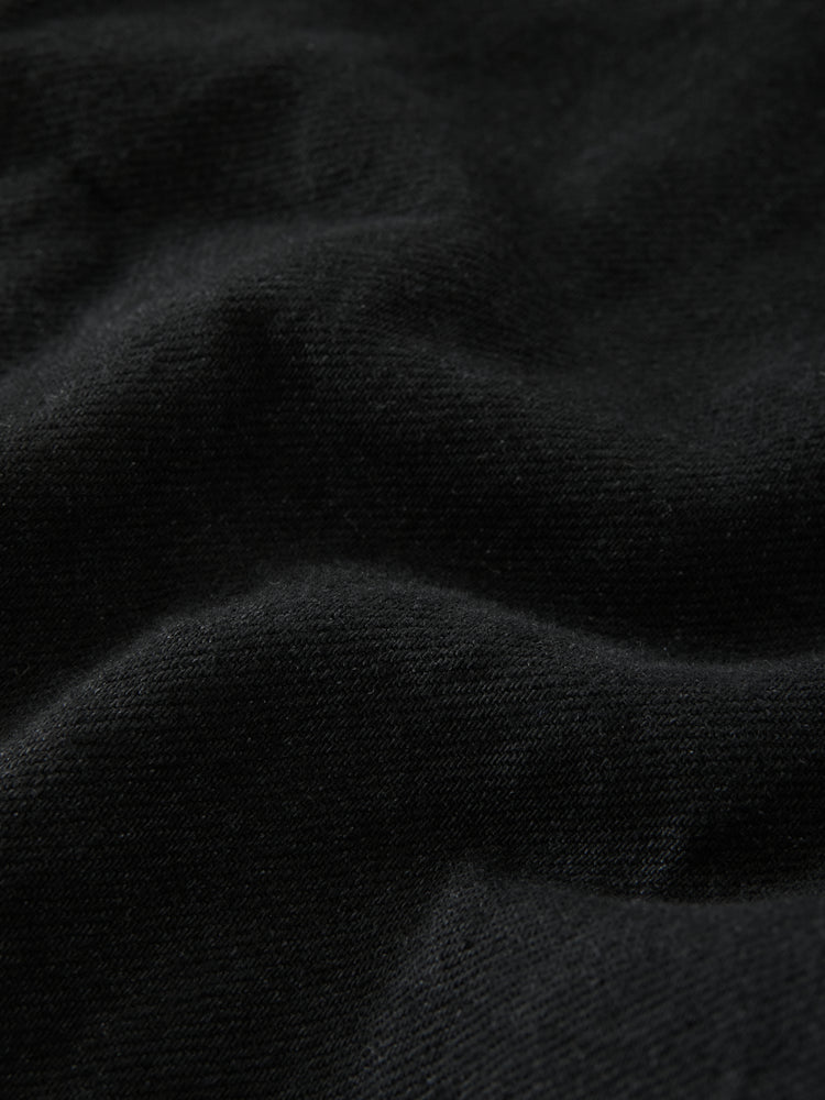 District Crinkle Denim Jacket in Black