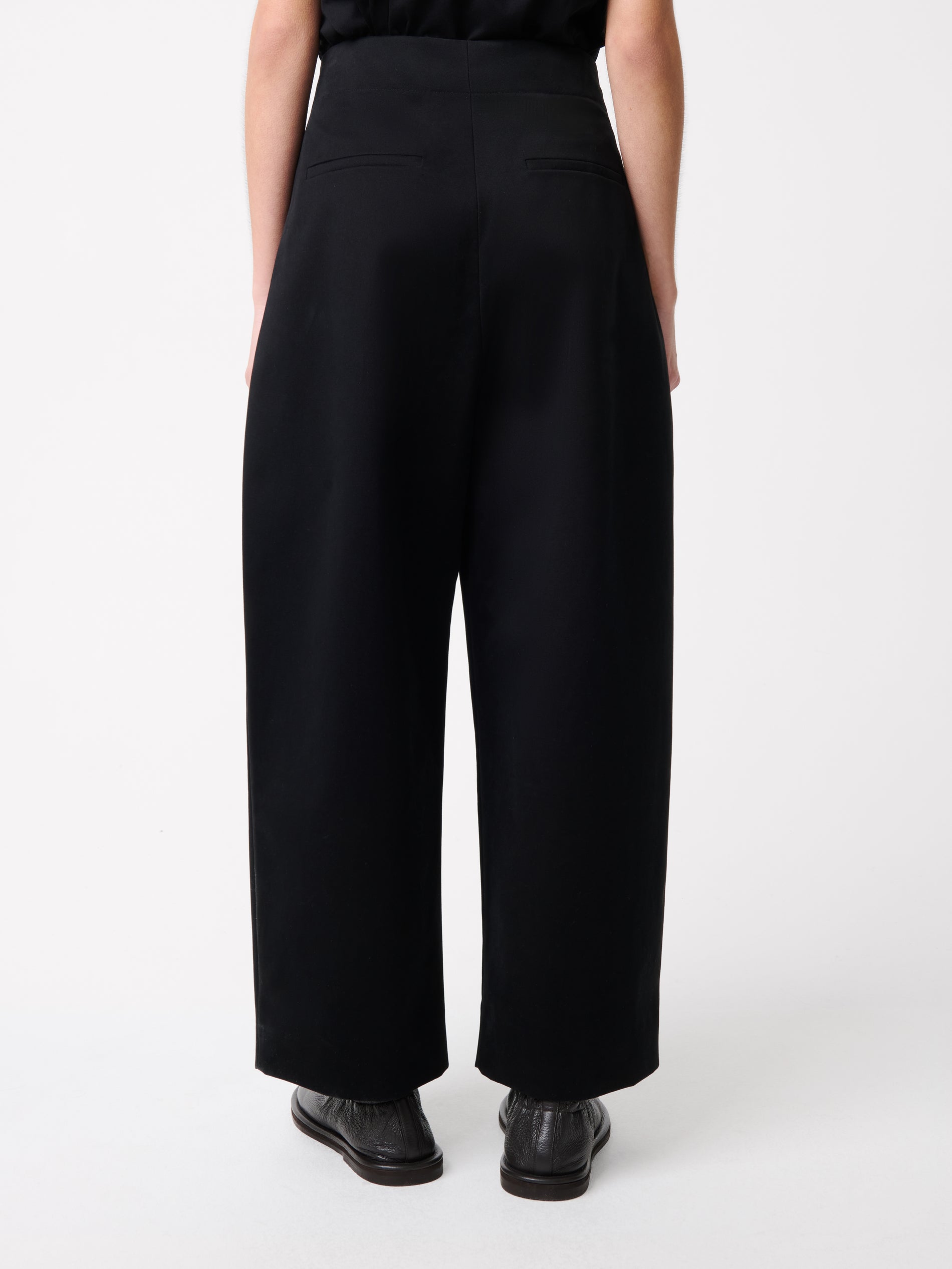 Dordoni Pleated Pant in Black