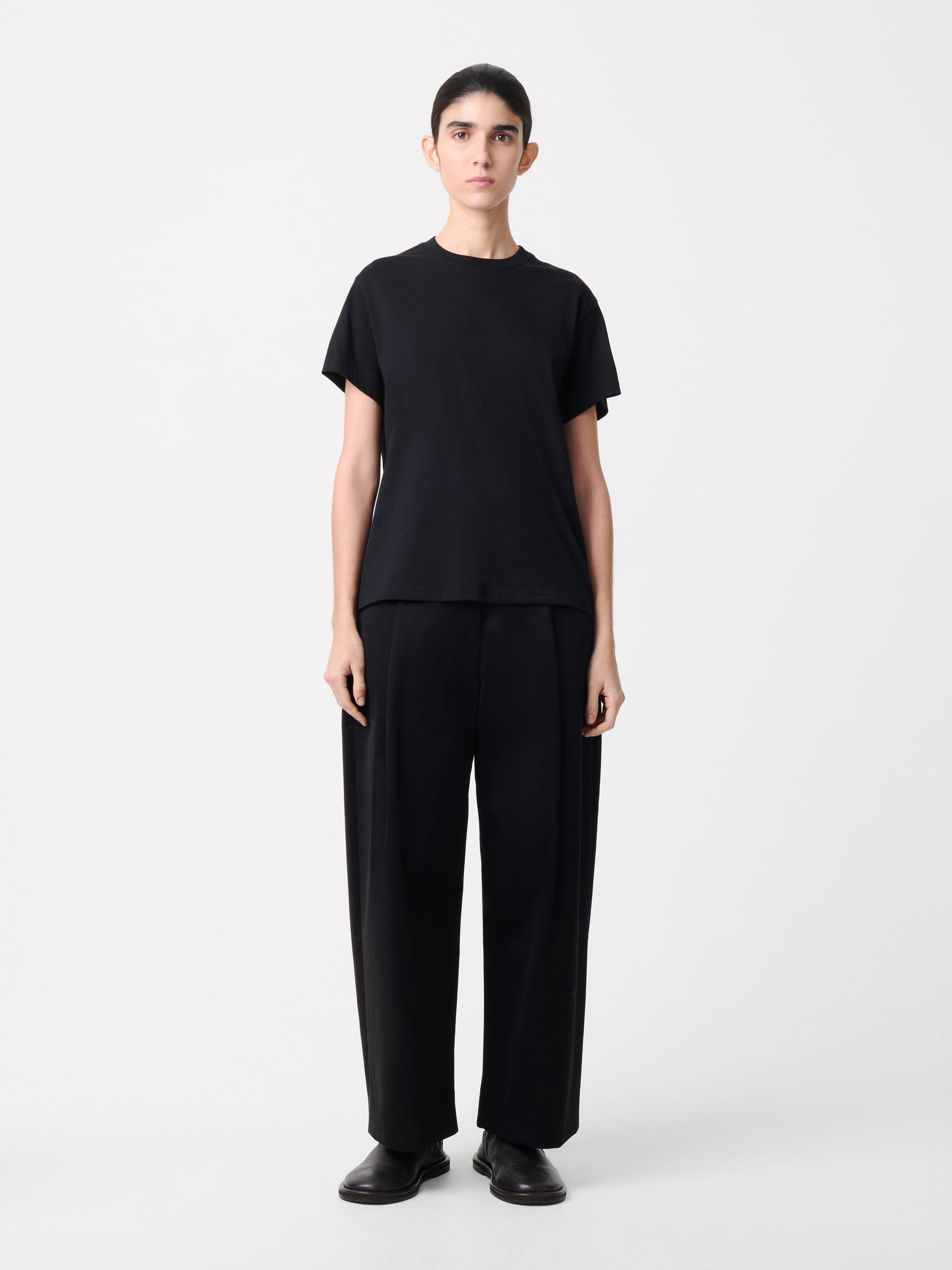 Dordoni Pleated Pant in Black