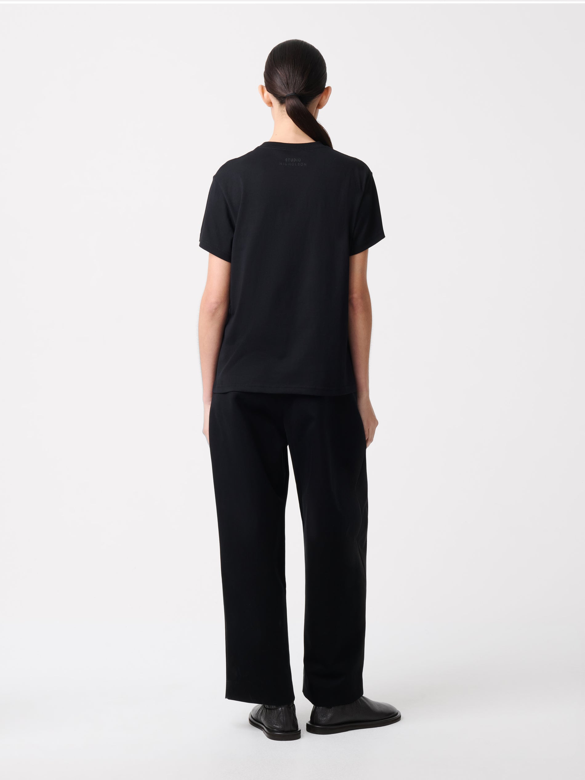 Dordoni Pleated Pant in Black