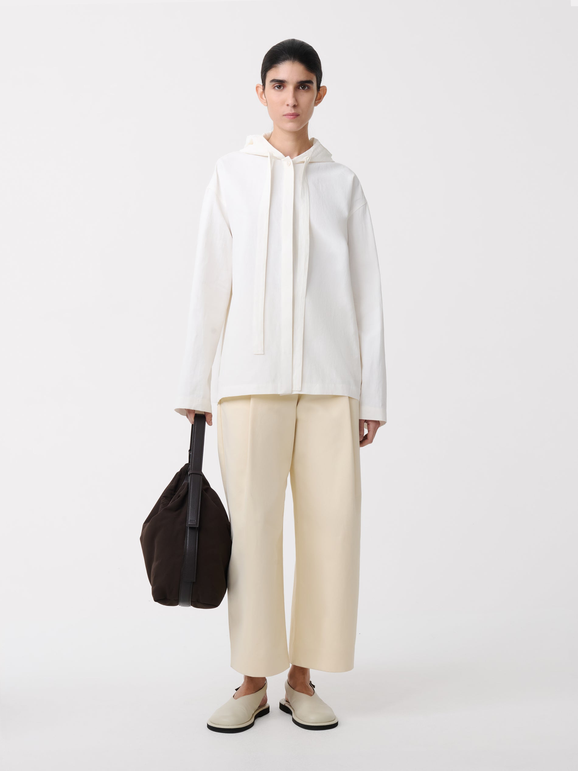 Dordoni Pleated Pant in Cream