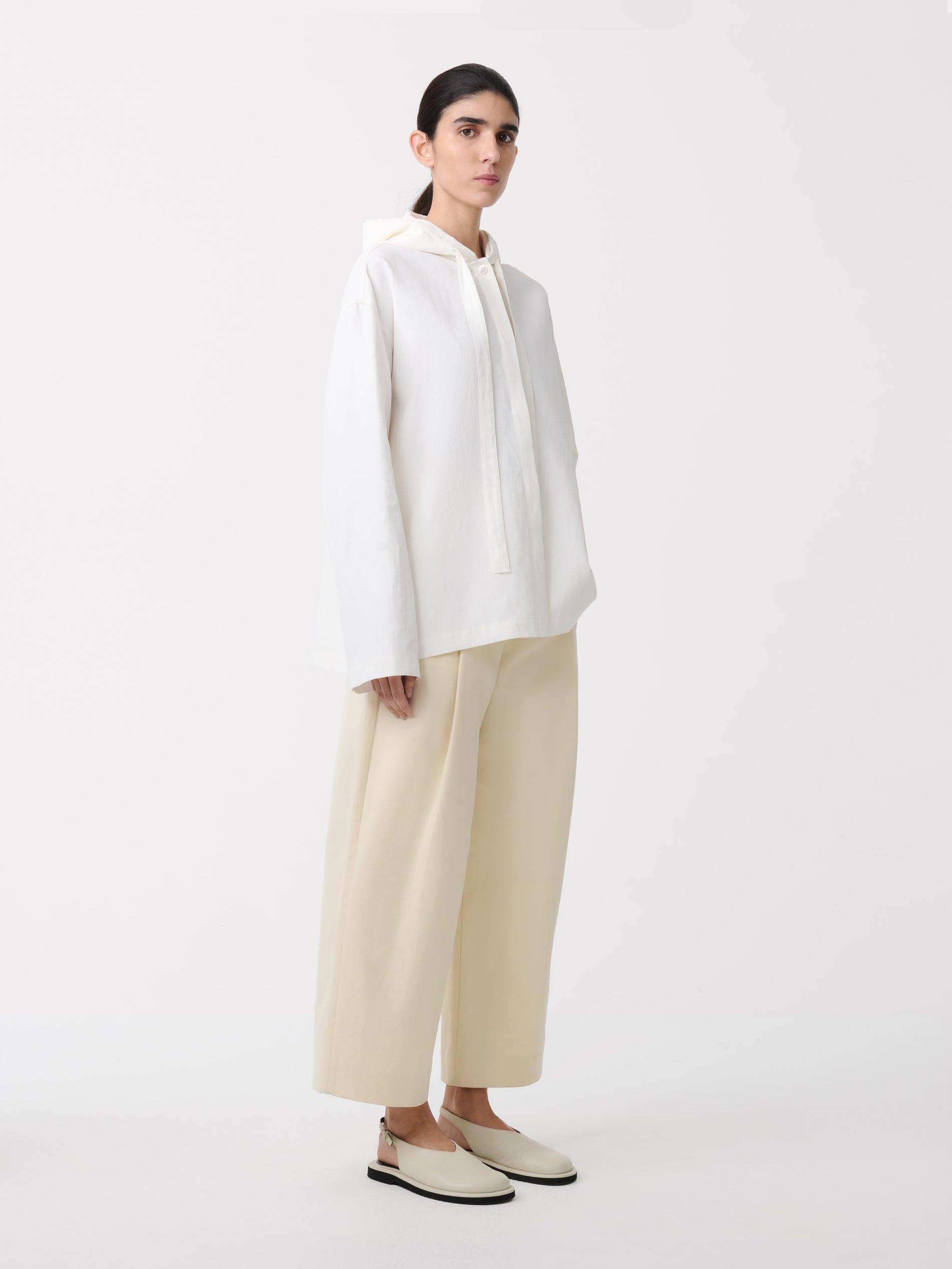 Dordoni Pleated Pant in Cream