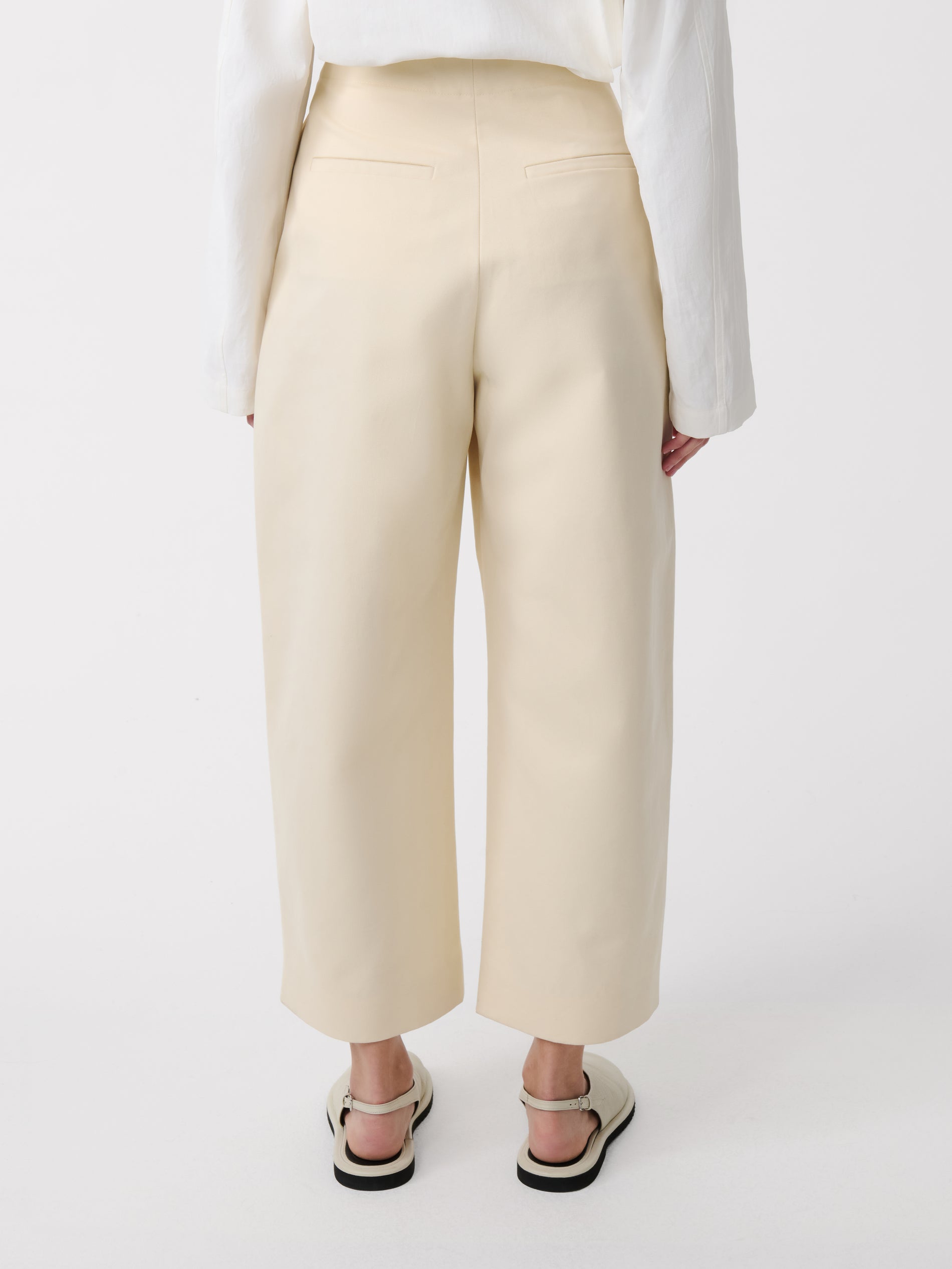 Dordoni Pleated Pant in Cream