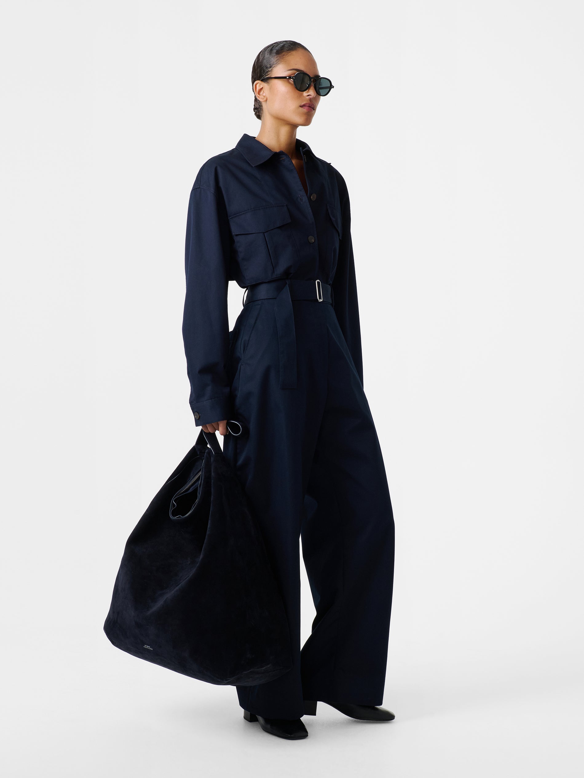 Doring Twill Pant in Darkest Navy - Studio Nicholson