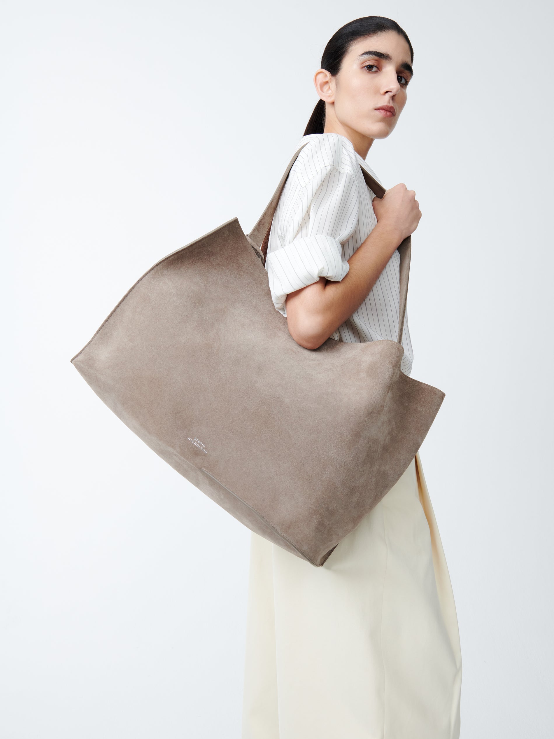 Doublet Suede Bag in Clay - Studio Nicholson