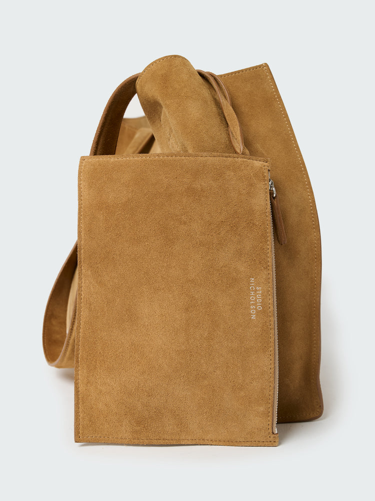 Doublet Suede Bag in Sand