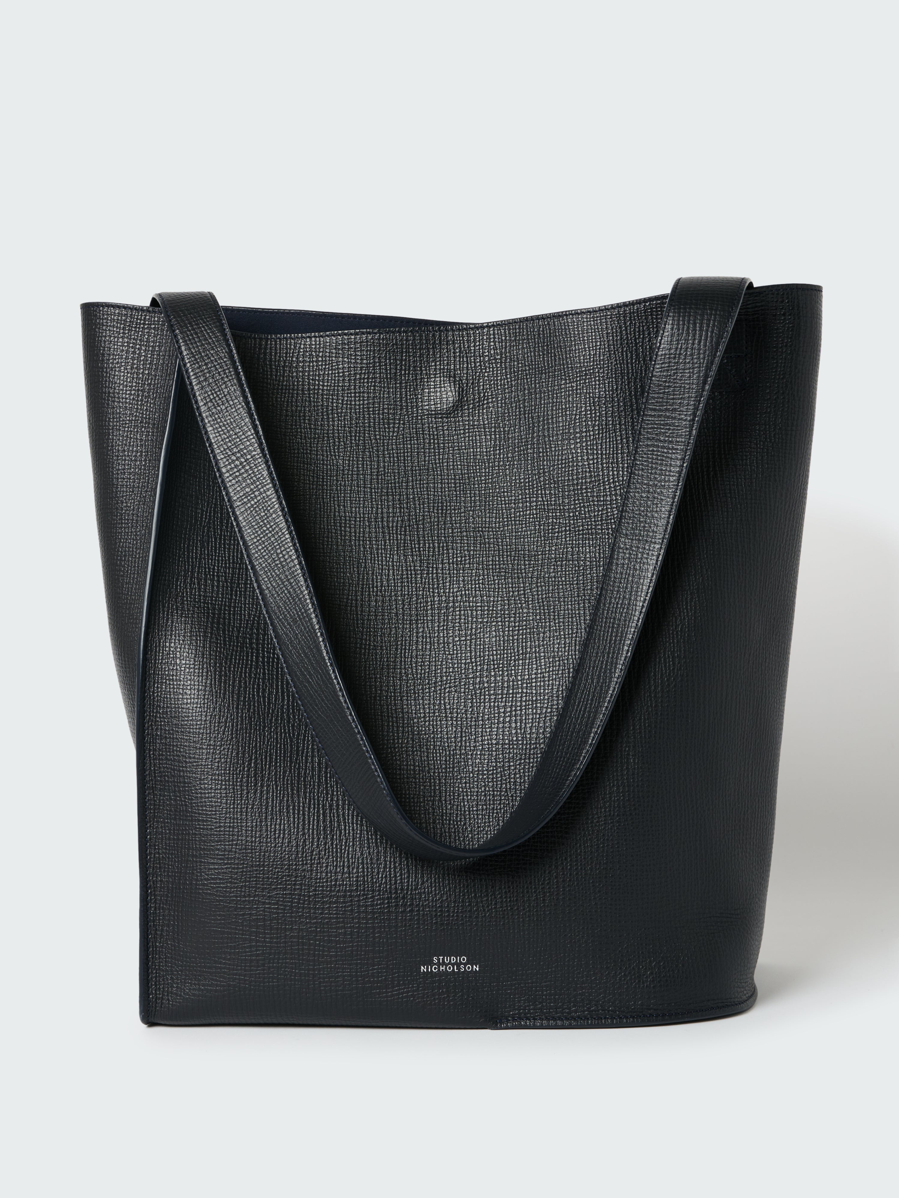 Doublet Type 2 Leather Bag in Darkest Navy | Leather Tote – Studio