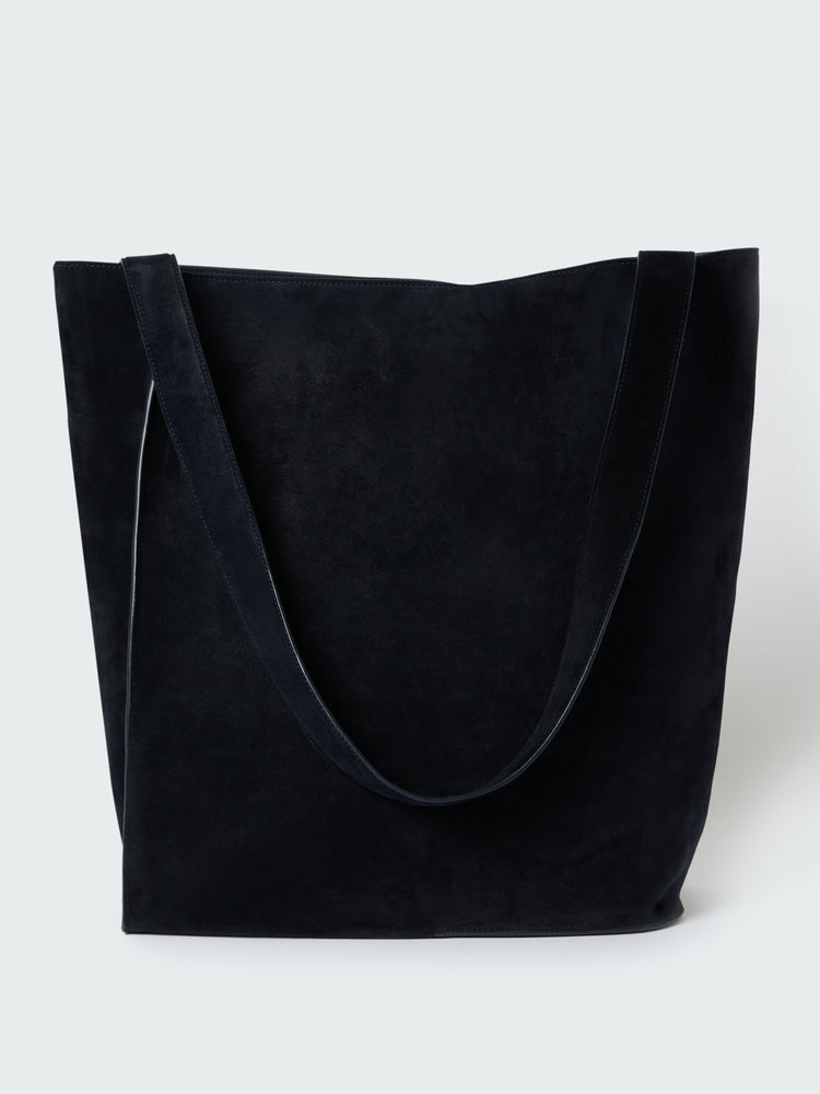 Doublet Type 2 Suede Bag in Darkest Navy