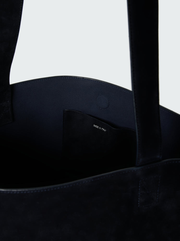 Doublet Type 2 Suede Bag in Darkest Navy