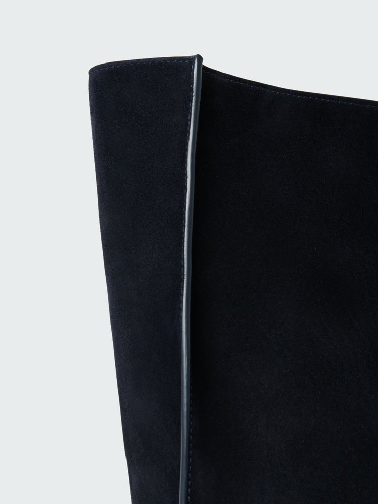 Doublet Type 2 Suede Bag in Darkest Navy