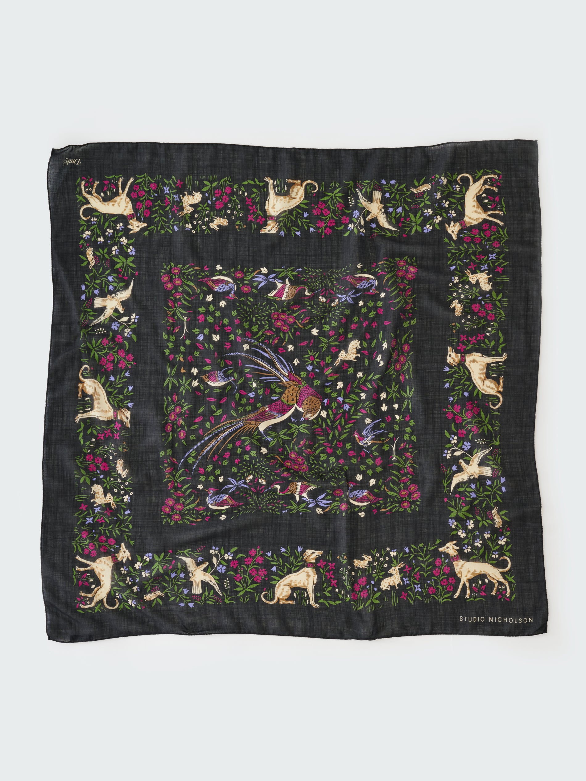 SN x Drake's Scarf in Darkest Navy - Studio Nicholson