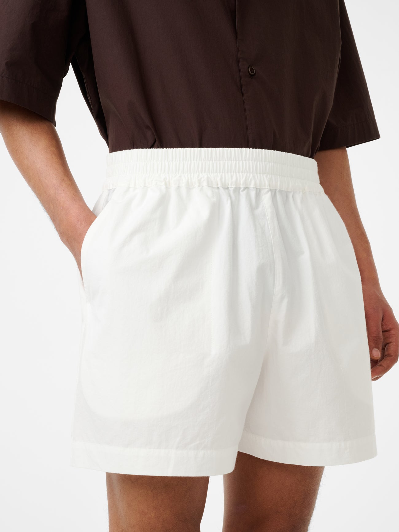 Elio Short in Optic White - Studio Nicholson