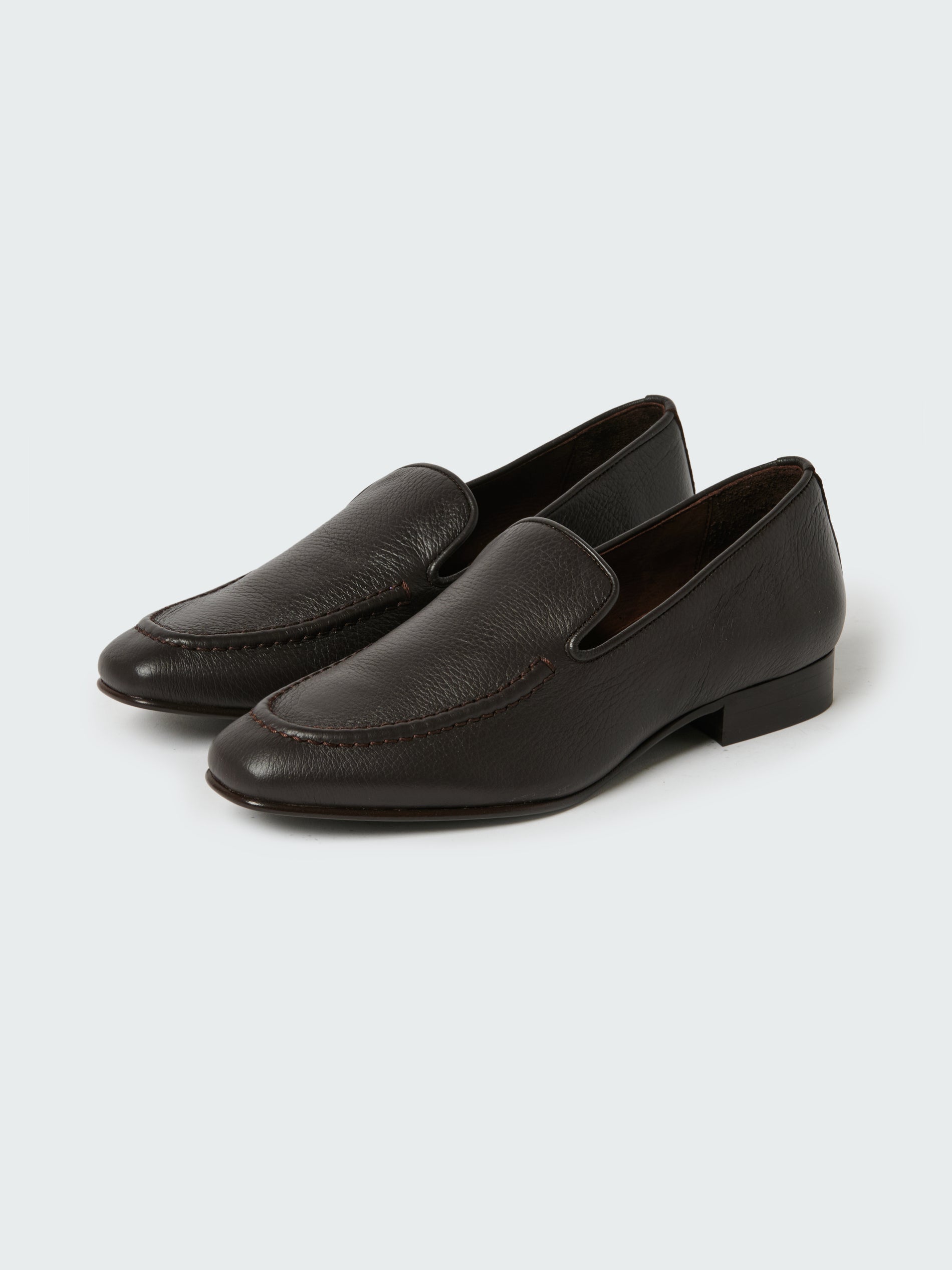 Elkann Leather Loafer in Brown