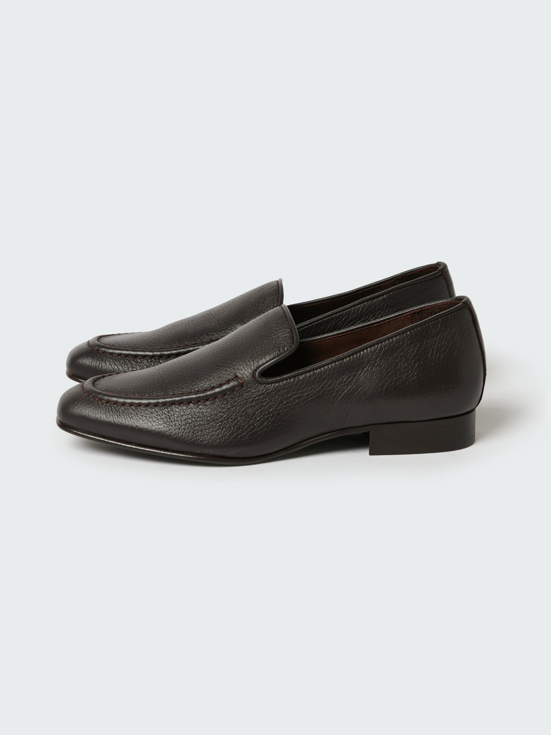 Elkann Leather Loafer in Brown