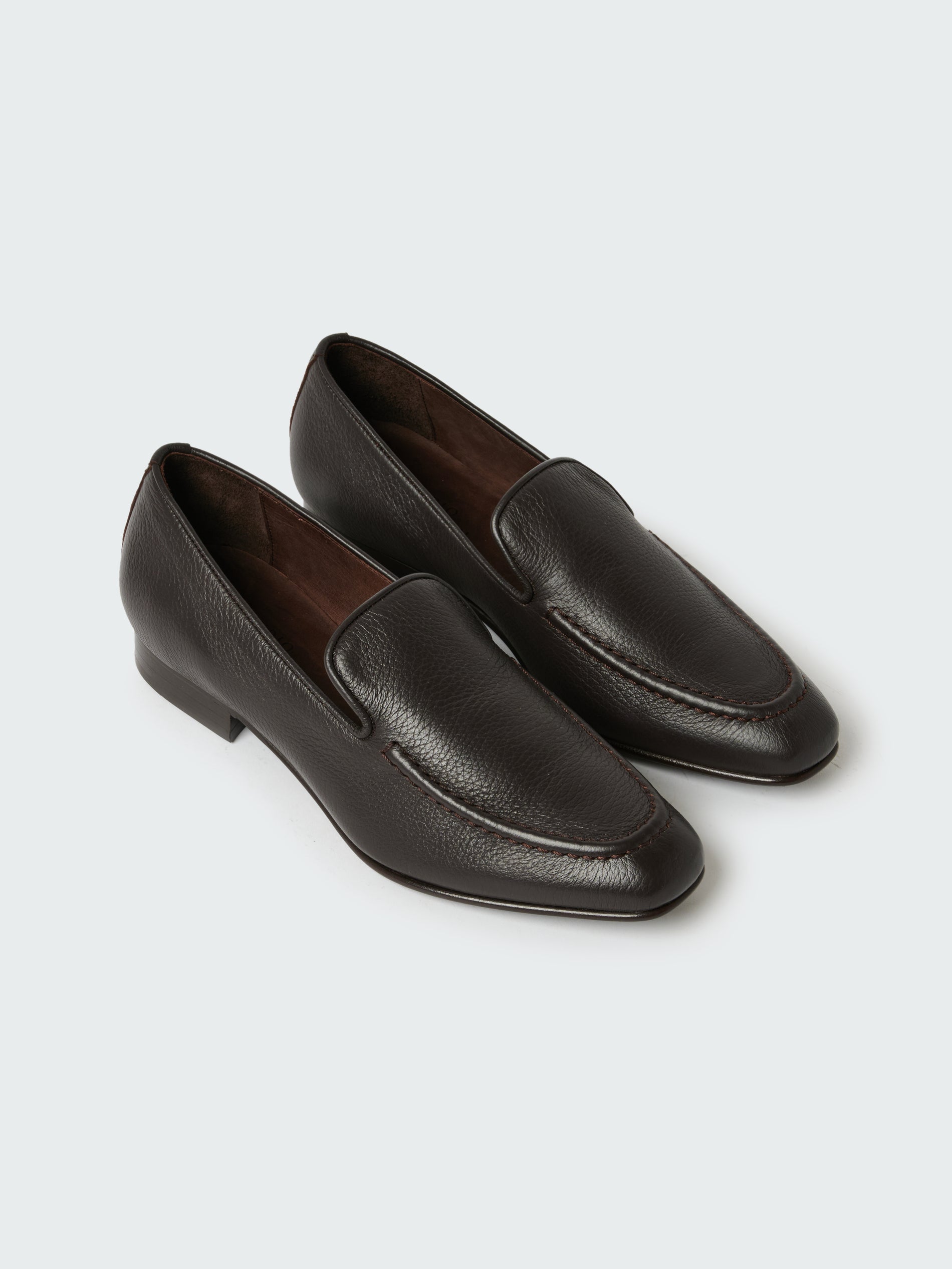Elkann Leather Loafer in Brown