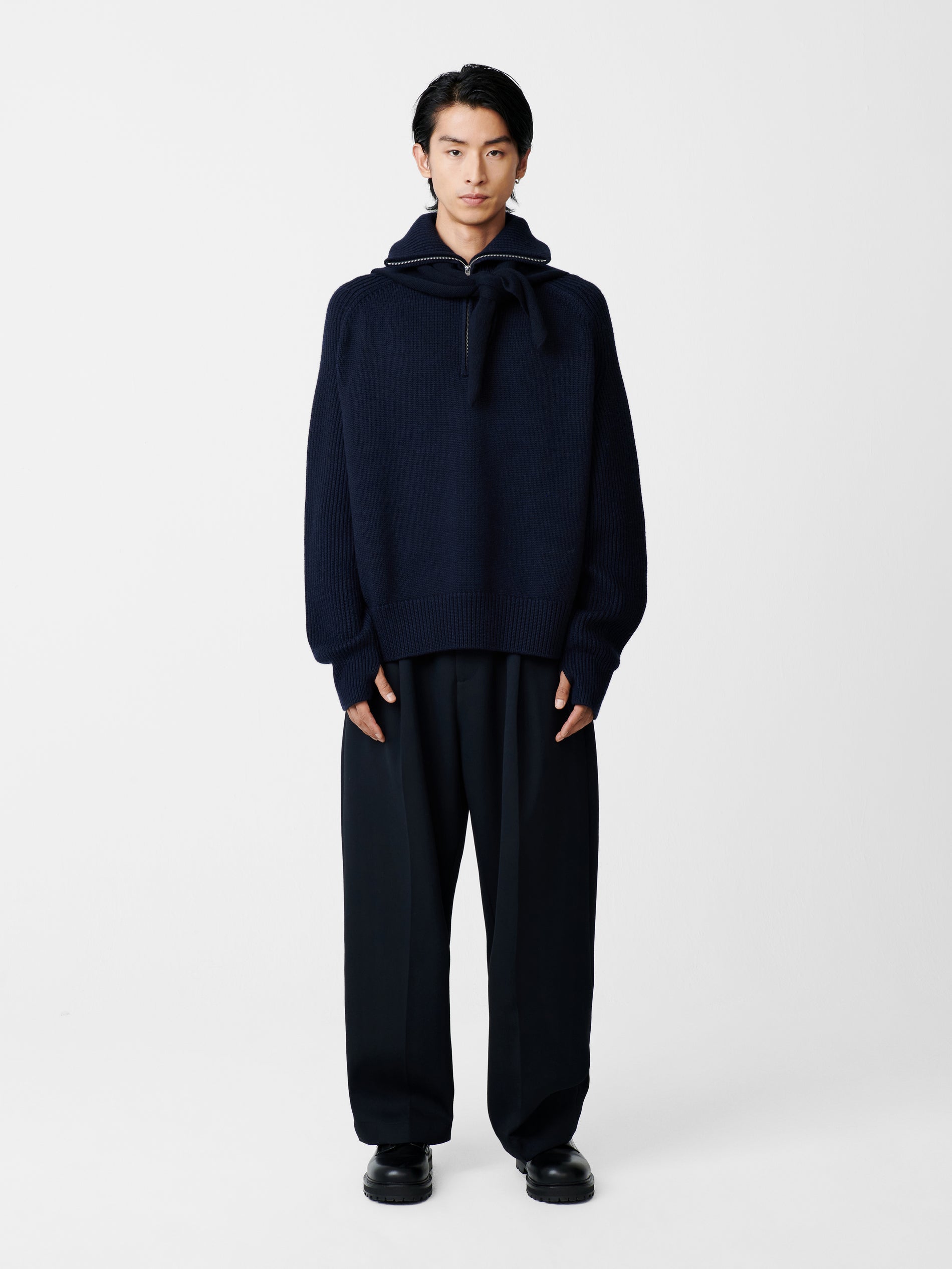 Ellis Pant in Darkest Navy - Studio Nicholson