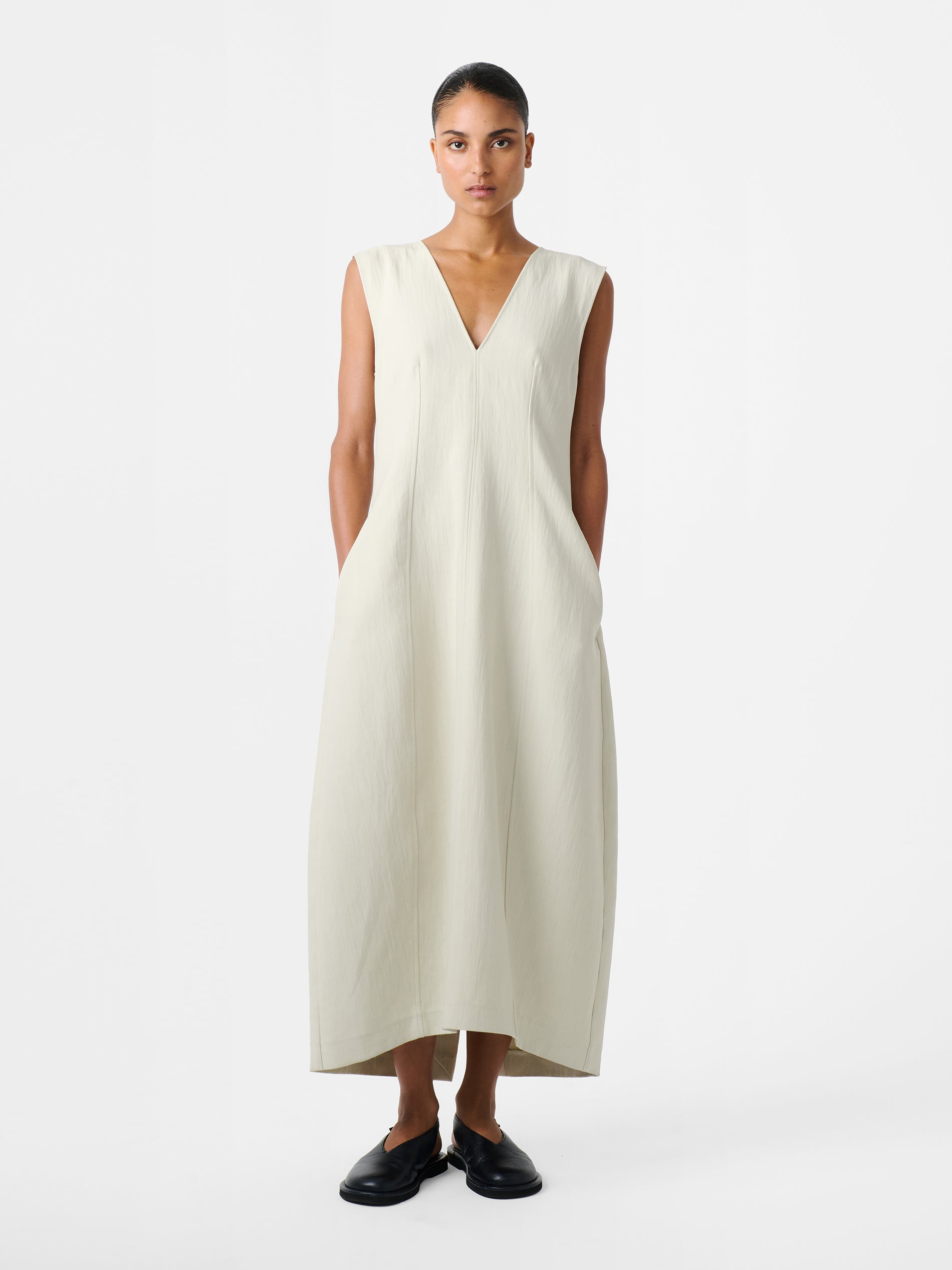 Enna Dress in Dove - Studio Nicholson