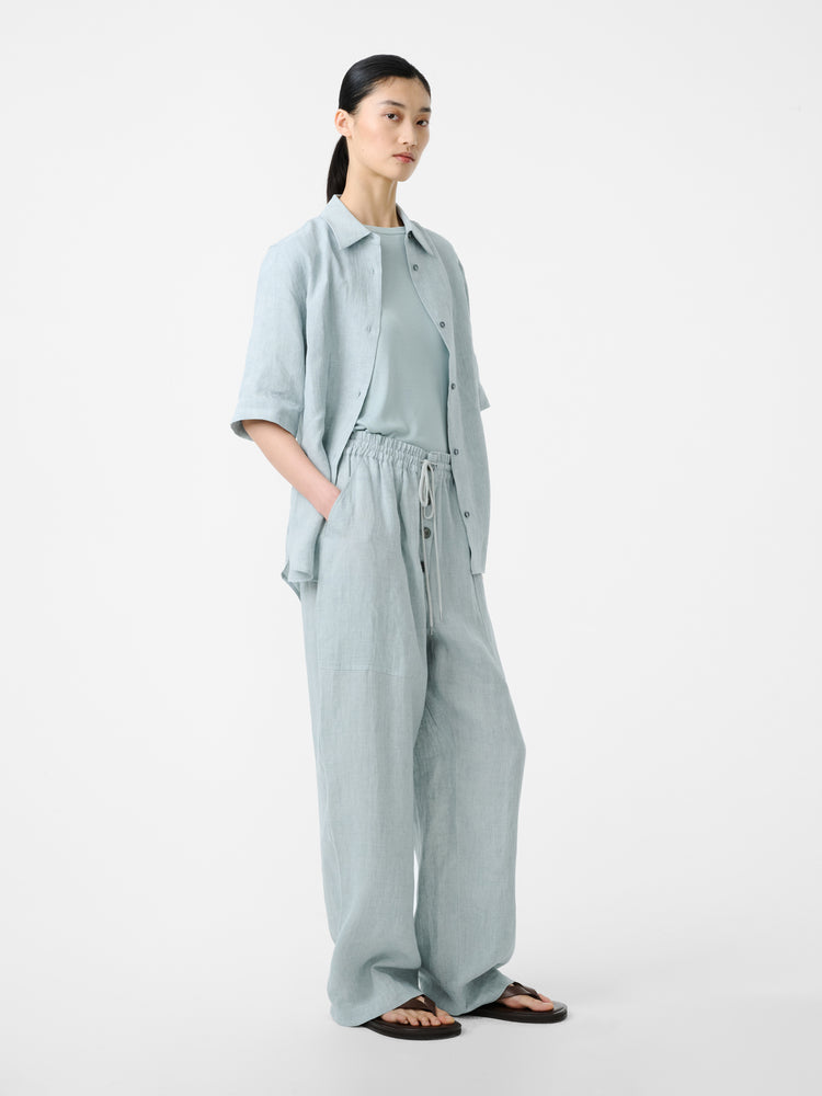 Estes Shirt in Spearmint - Studio Nicholson