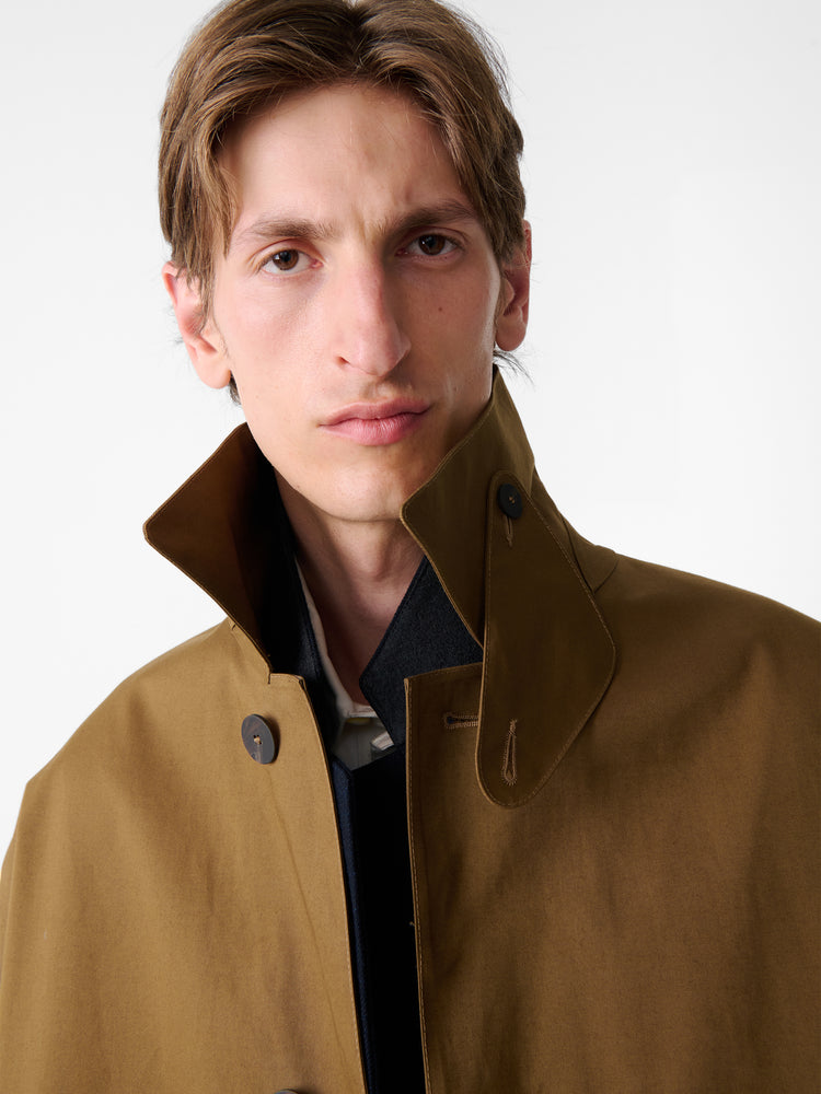 SN x Mackintosh Ettrick Mac Coat in Peat