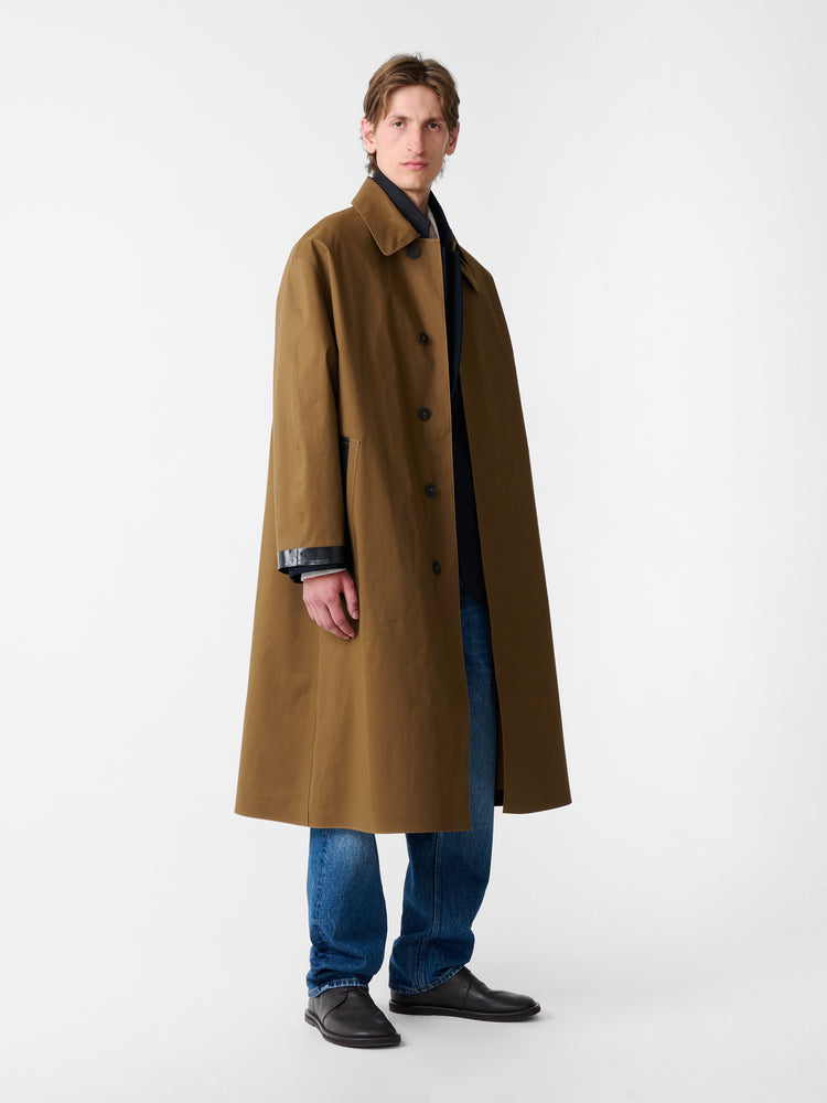 SN x Mackintosh Ettrick Mac Coat in Peat
