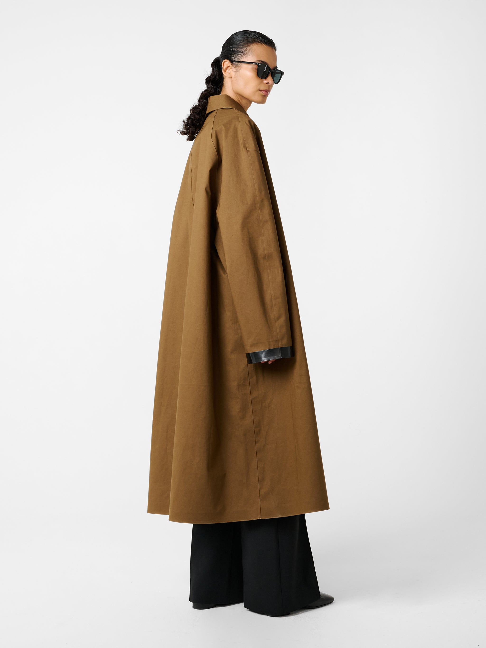 Women's Ettrick Mac Coat | Waterproof Bonded Cotton | Peat
