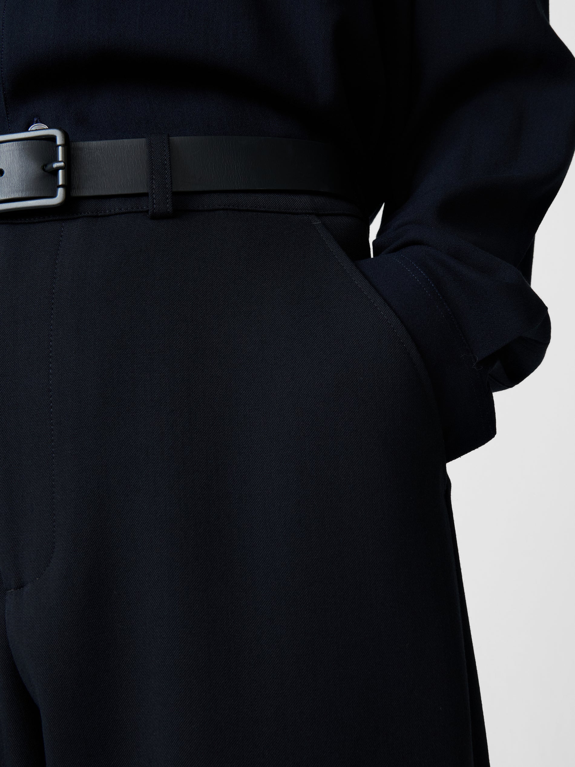 Ezra Pant in Darkest Navy - Studio Nicholson