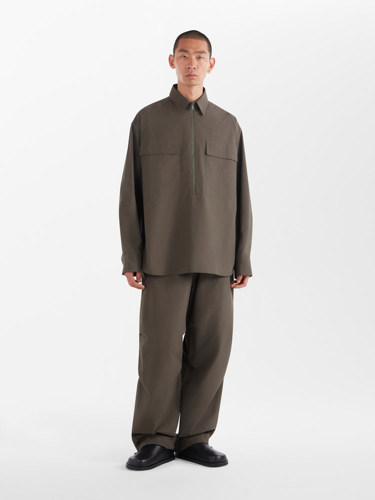 Fann Shirt in Black Olive