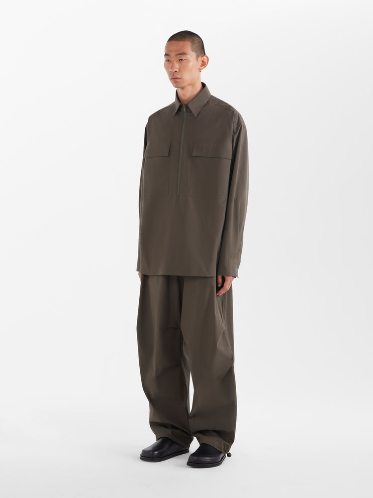 Fann Shirt in Black Olive