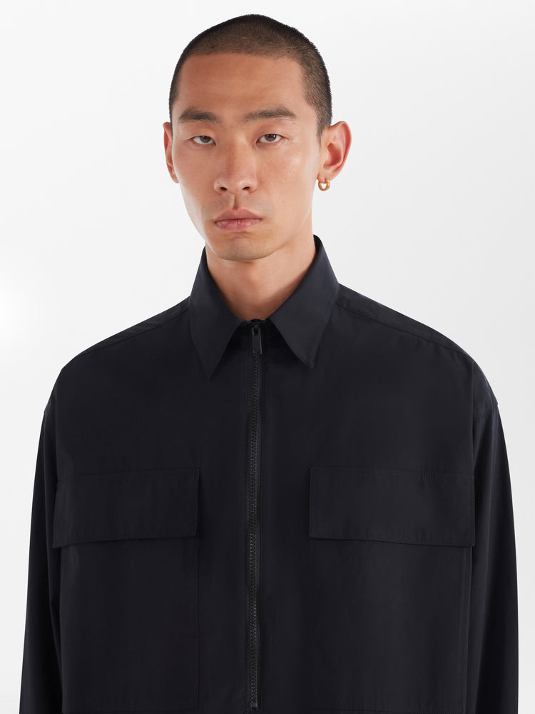 Fann Shirt in Darkest Navy