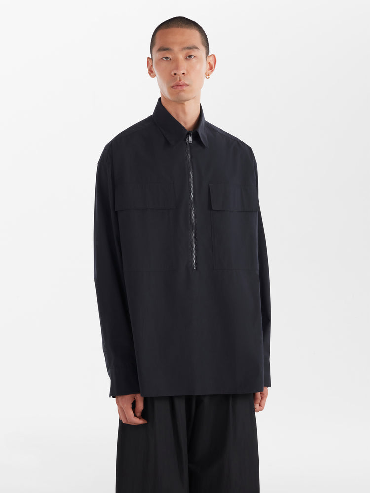 Fann Shirt in Darkest Navy