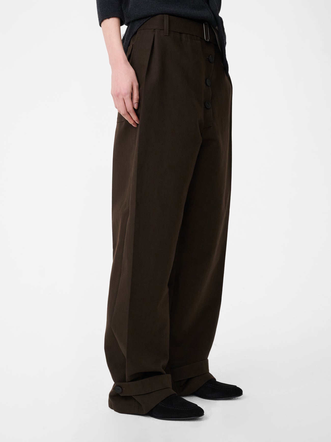 Faron Belted Pant in Malt
