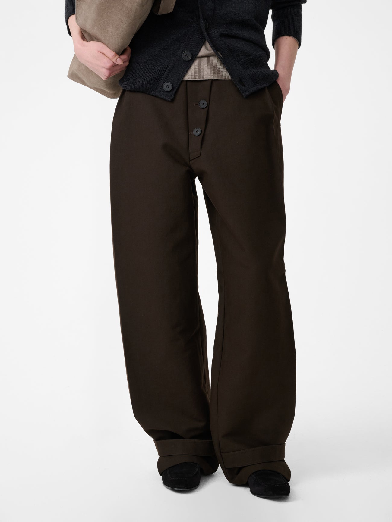 Faron Belted Pant in Malt