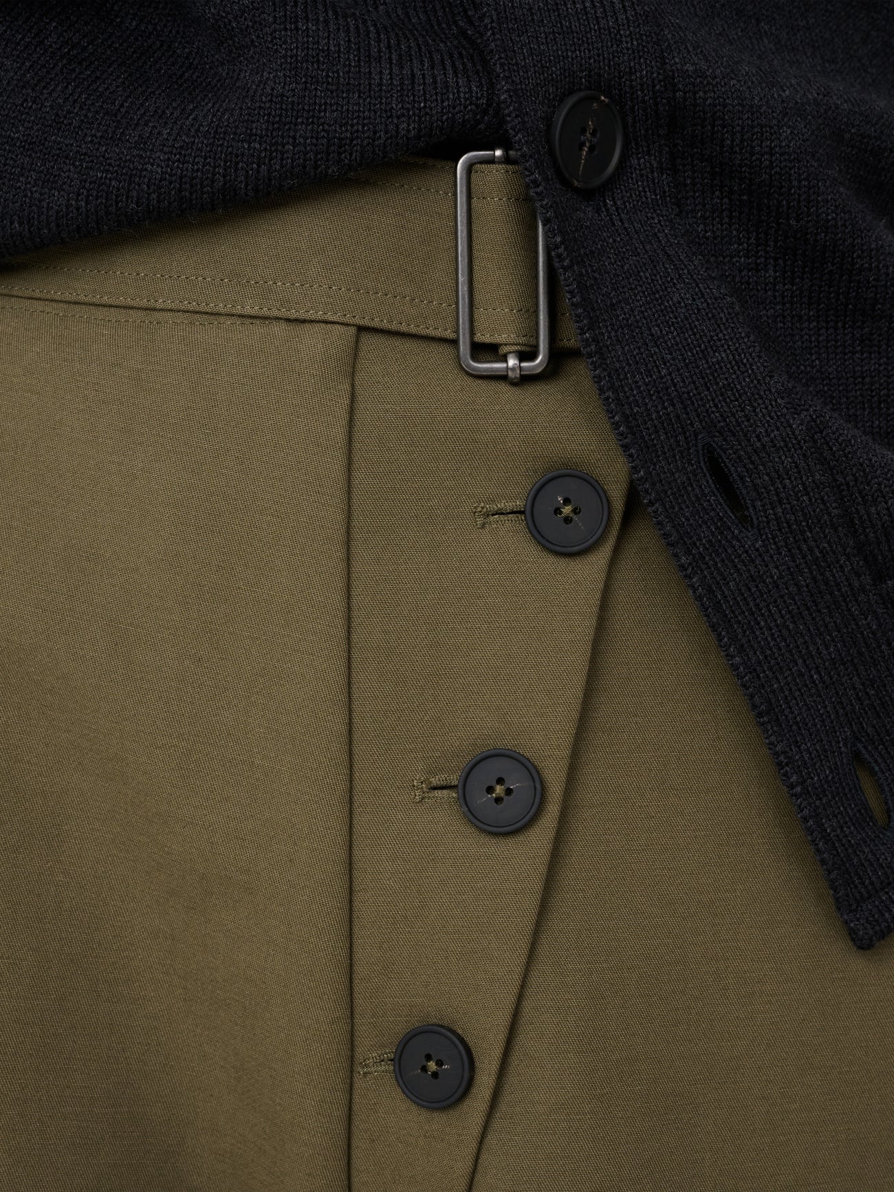 Faron Belted Pant in Utility Green