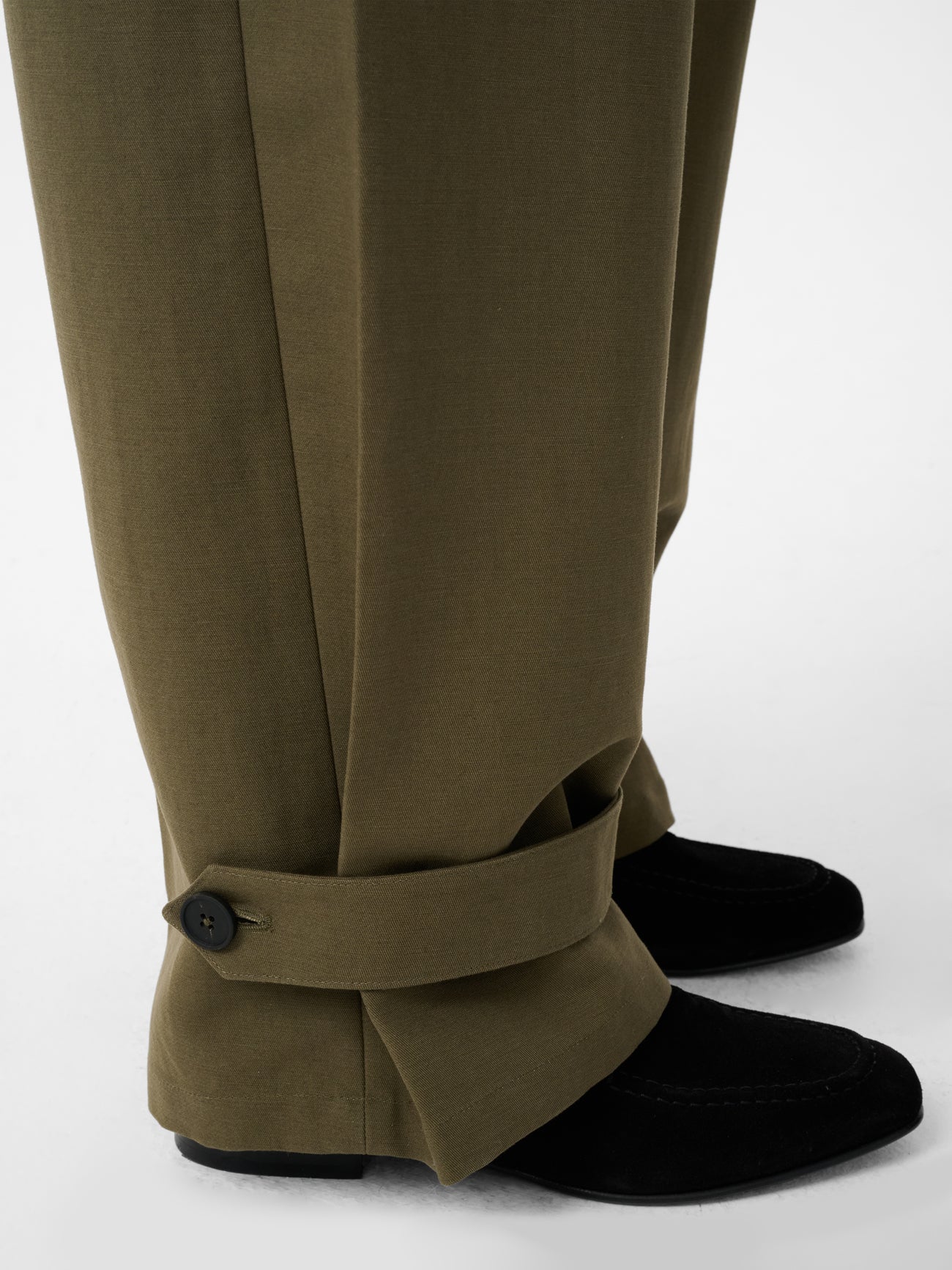 Faron Belted Pant in Utility Green