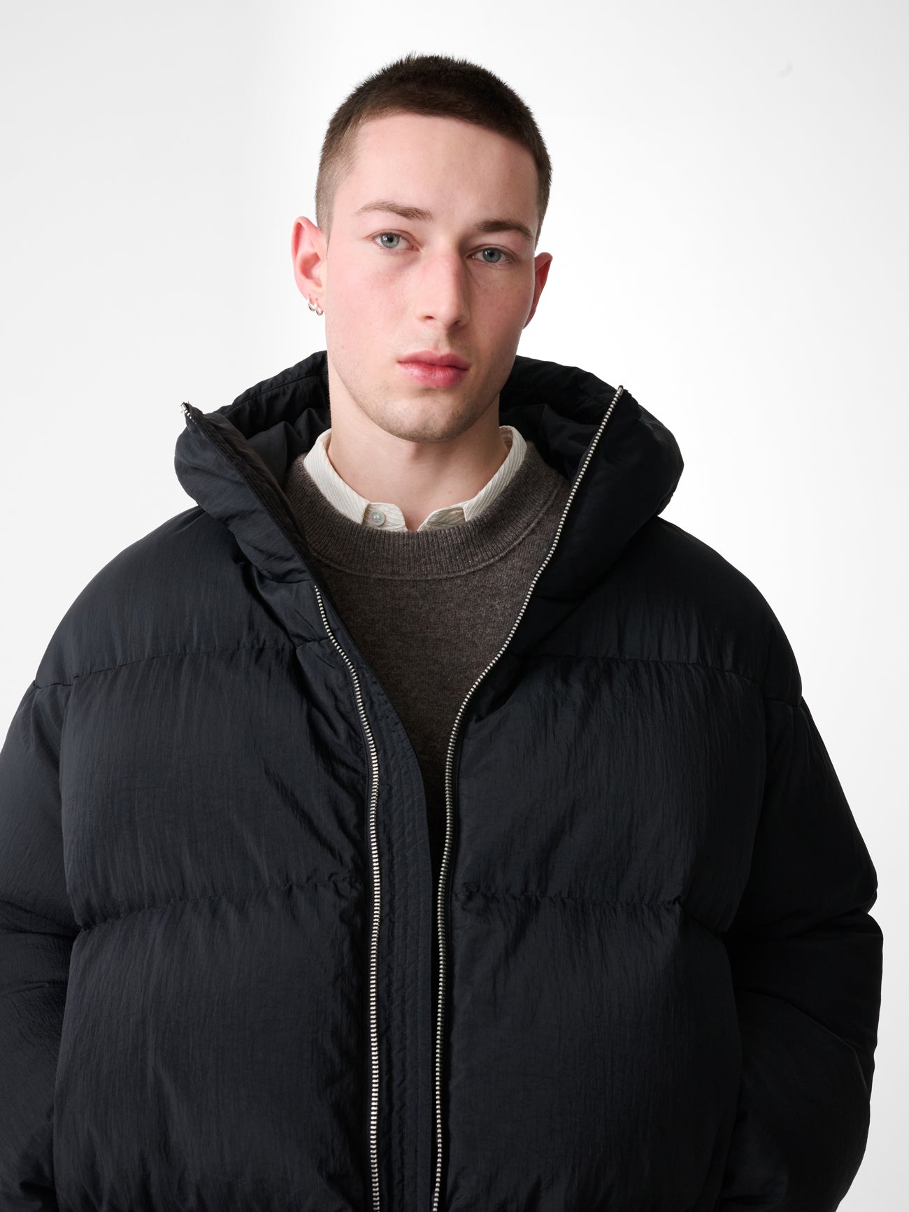 Fenne Puffer Jacket in Black