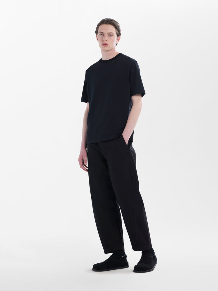 Forth Washed Denim Pant in Black