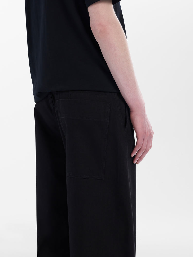 Forth Washed Denim Pant in Black