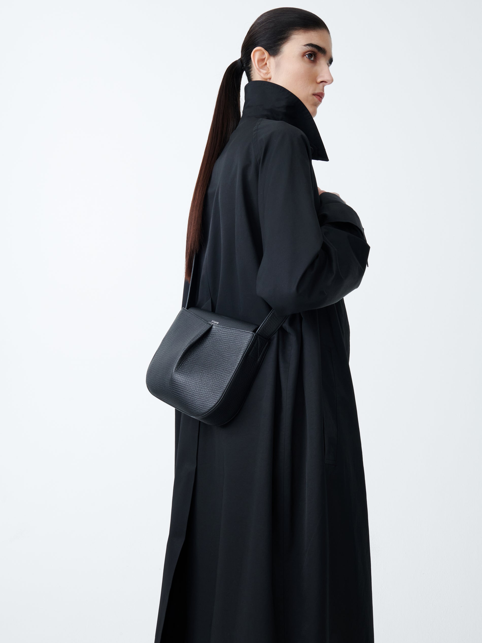 Fortuna Leather Bag in Black - Studio Nicholson
